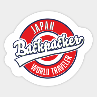 Japan backpacker world traveler Sticker